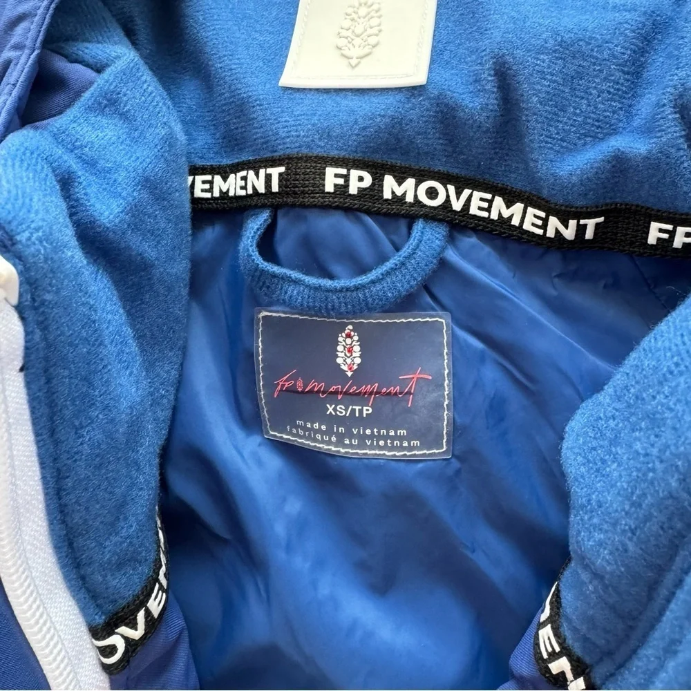 NWT Free People Movement All Prepped Quilted Short Parka Ski Jacket Blue XS